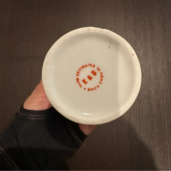 Vintage Oriental Asian Multicolor Artwork Cylindrical Round Vase 8” Tall approx. - Picture 6 of 11